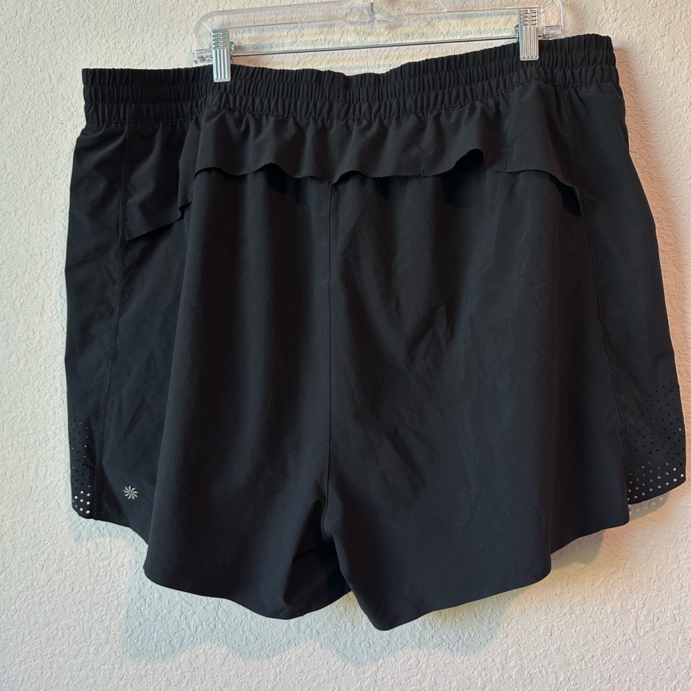 Athleta Hustle 4.5” Black Running Training  Women's Athletic Shorts Sz 2X